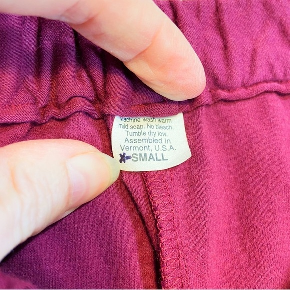 Stitch made in Vermont maroon sweatpants with pockets XS - S - Picture 4 of 8